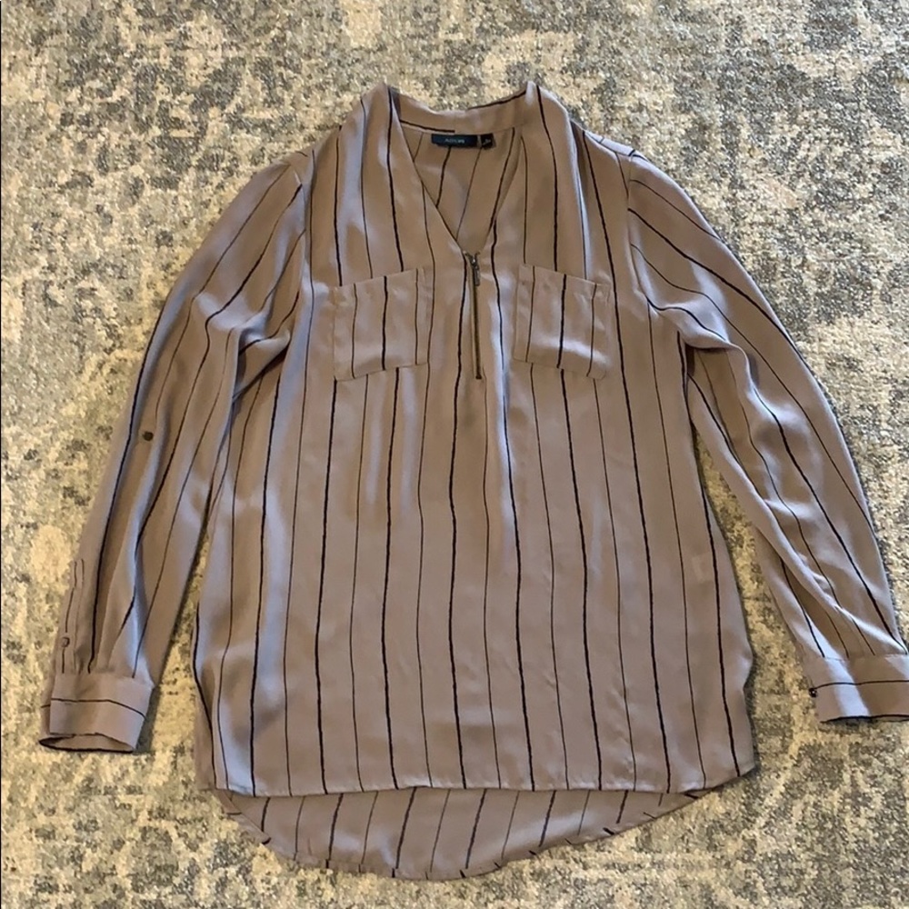 Apt. 9 vertical pin stripe shirt